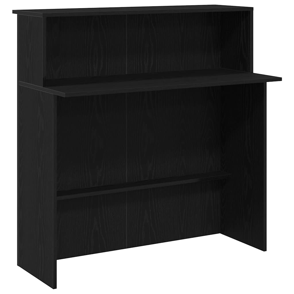 Recepcijski stol crni 100x50x103,5 cm izrađeno drvo