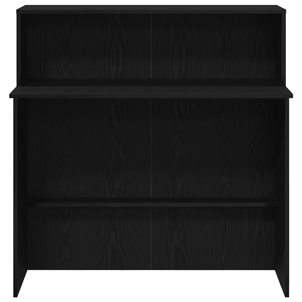 Recepcijski stol crni 100x50x103,5 cm izrađeno drvo