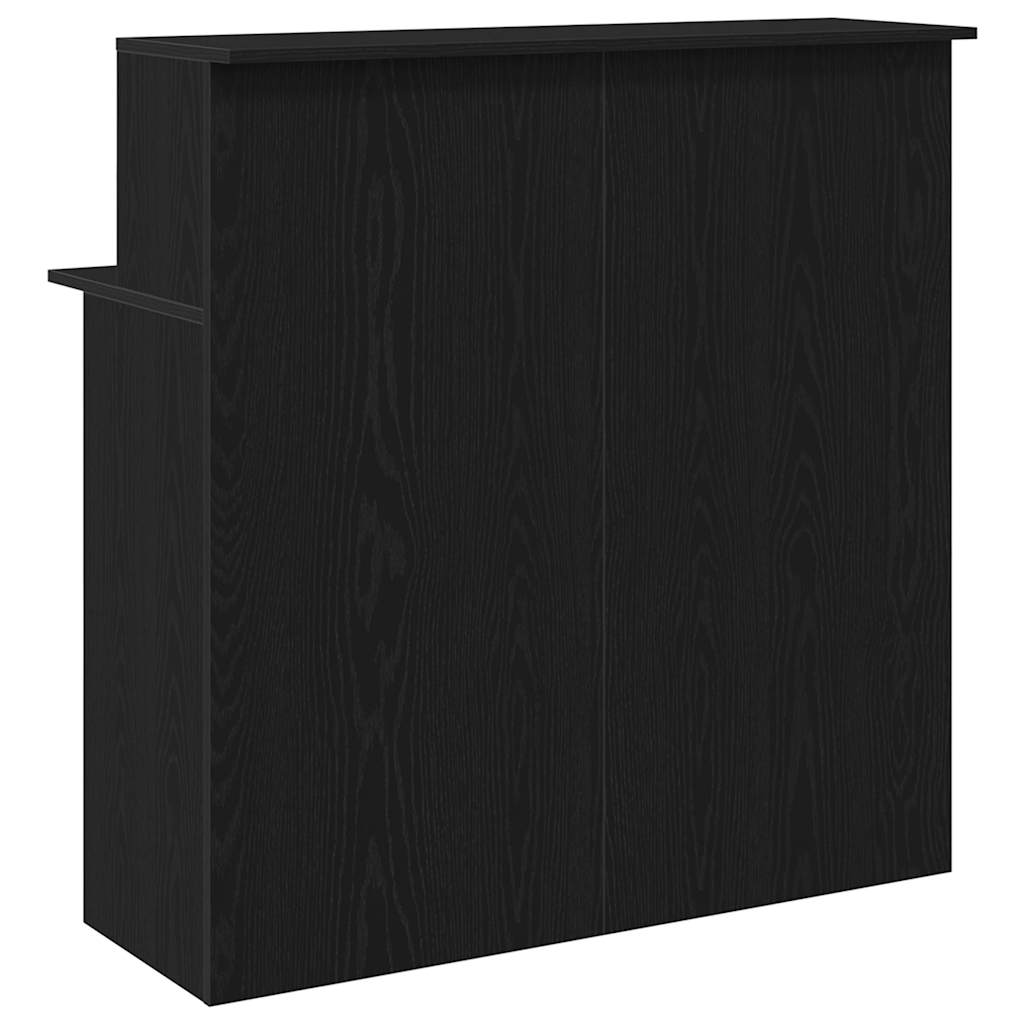 Recepcijski stol crni 100x50x103,5 cm izrađeno drvo