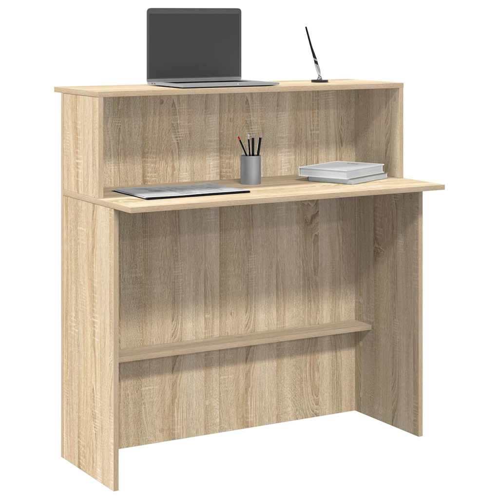 Recepcijski stol Sonoma hrast 100x50x103,5 cm Konstruirano drvo