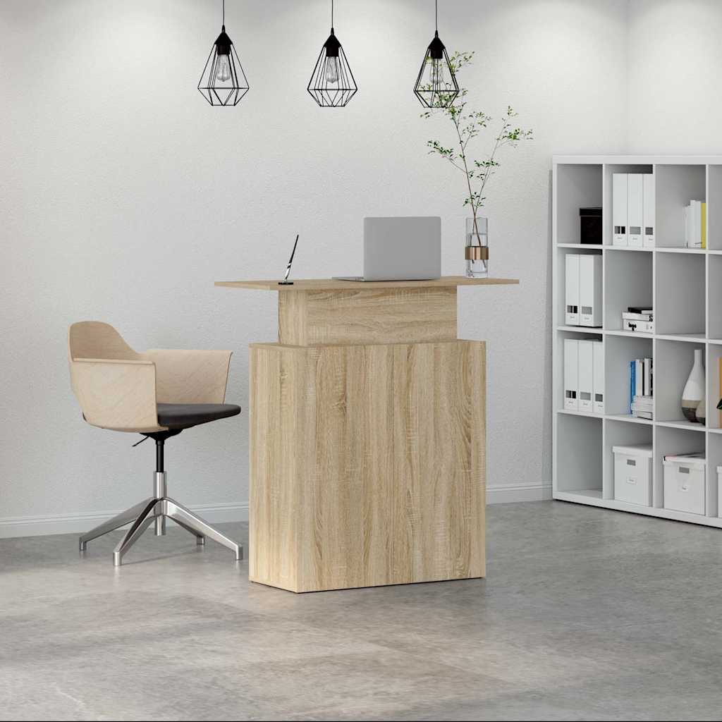 Recepcijski stol Sonoma hrast 100x40x104 cm Konstruirano drvo