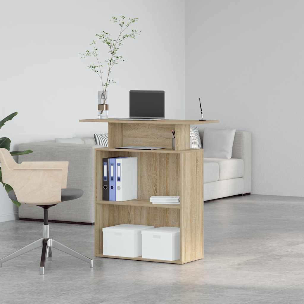 Recepcijski stol Sonoma hrast 100x40x104 cm Konstruirano drvo