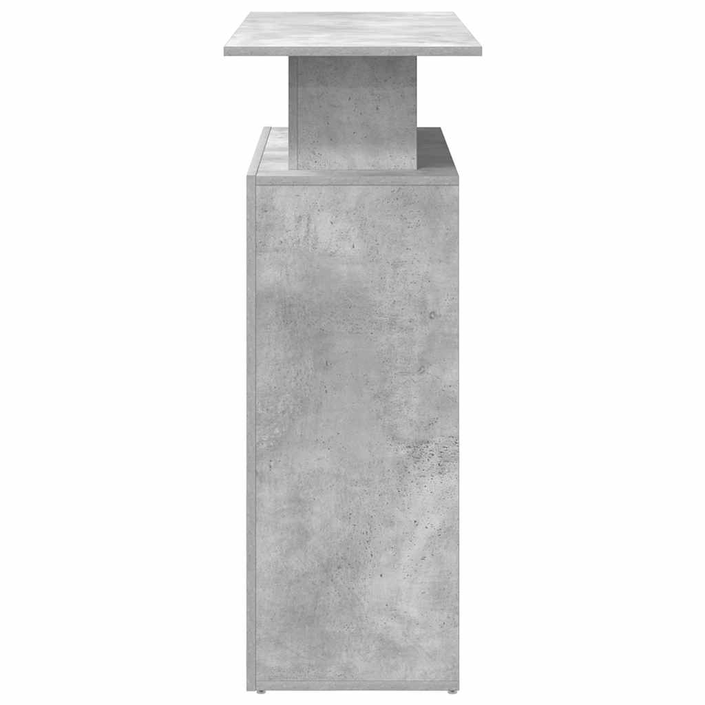 Recepcijski stol beton sivi 100x40x104 cm konstruirano drvo