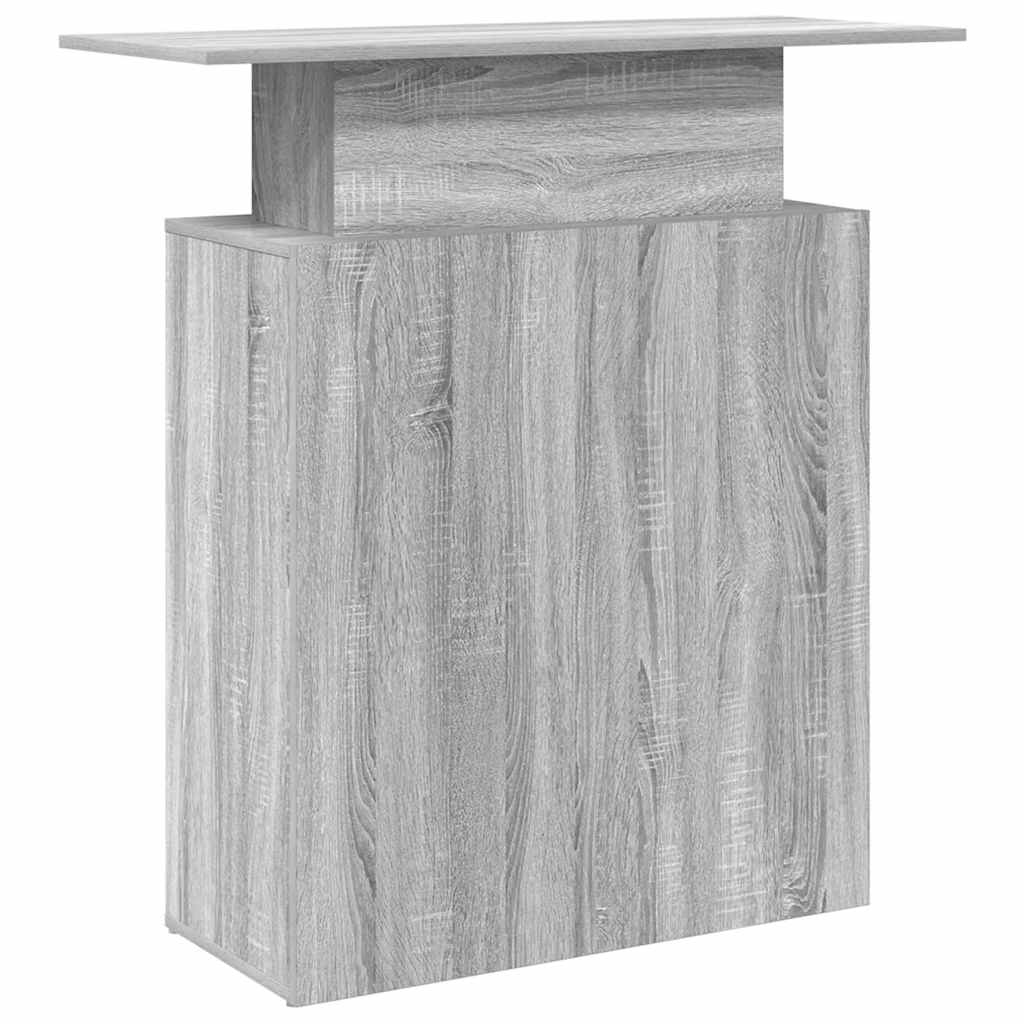Recepcijski stol sivi sonoma 100x40x104 cm konstruirano drvo