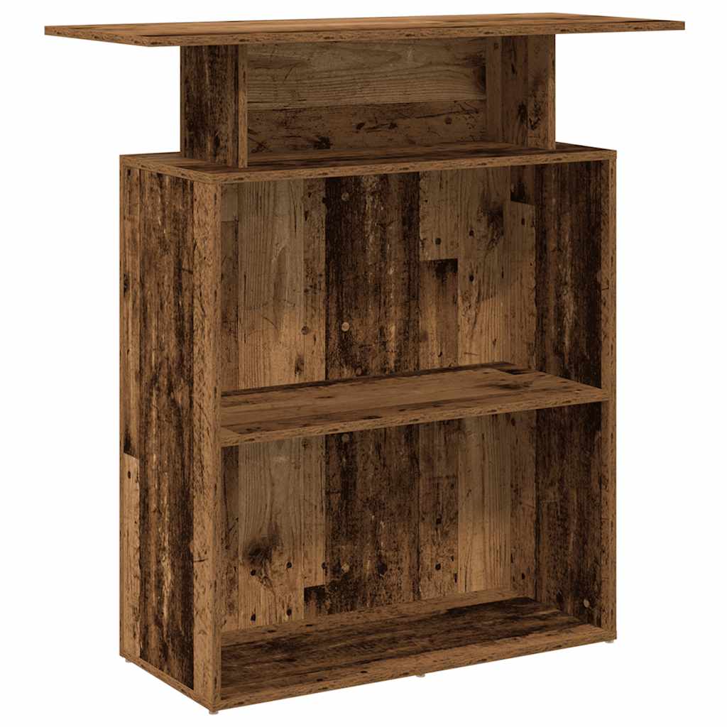 Recepcijski stol staro drvo 100x40x104 cm konstruirano drvo
