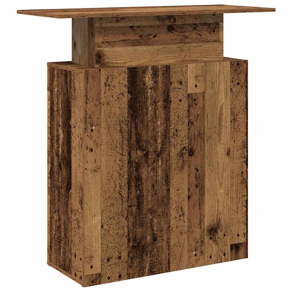 Recepcijski stol staro drvo 100x40x104 cm konstruirano drvo