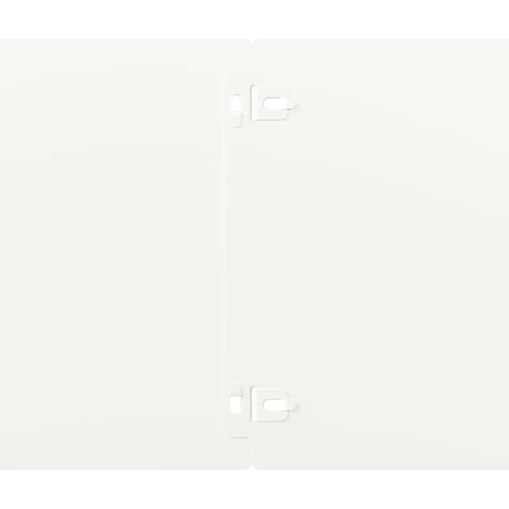 Rubovi za travnjak 10 kom Bijeli 20x103 cm Hladno valjani čelik