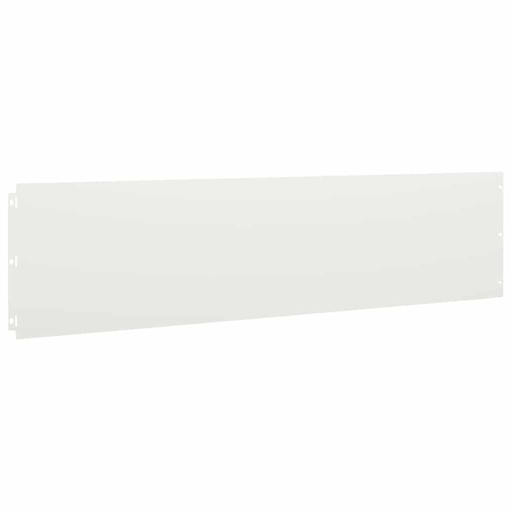 Rubovi za travnjak 10 kom Bijeli 25x103 cm Hladno valjani čelik