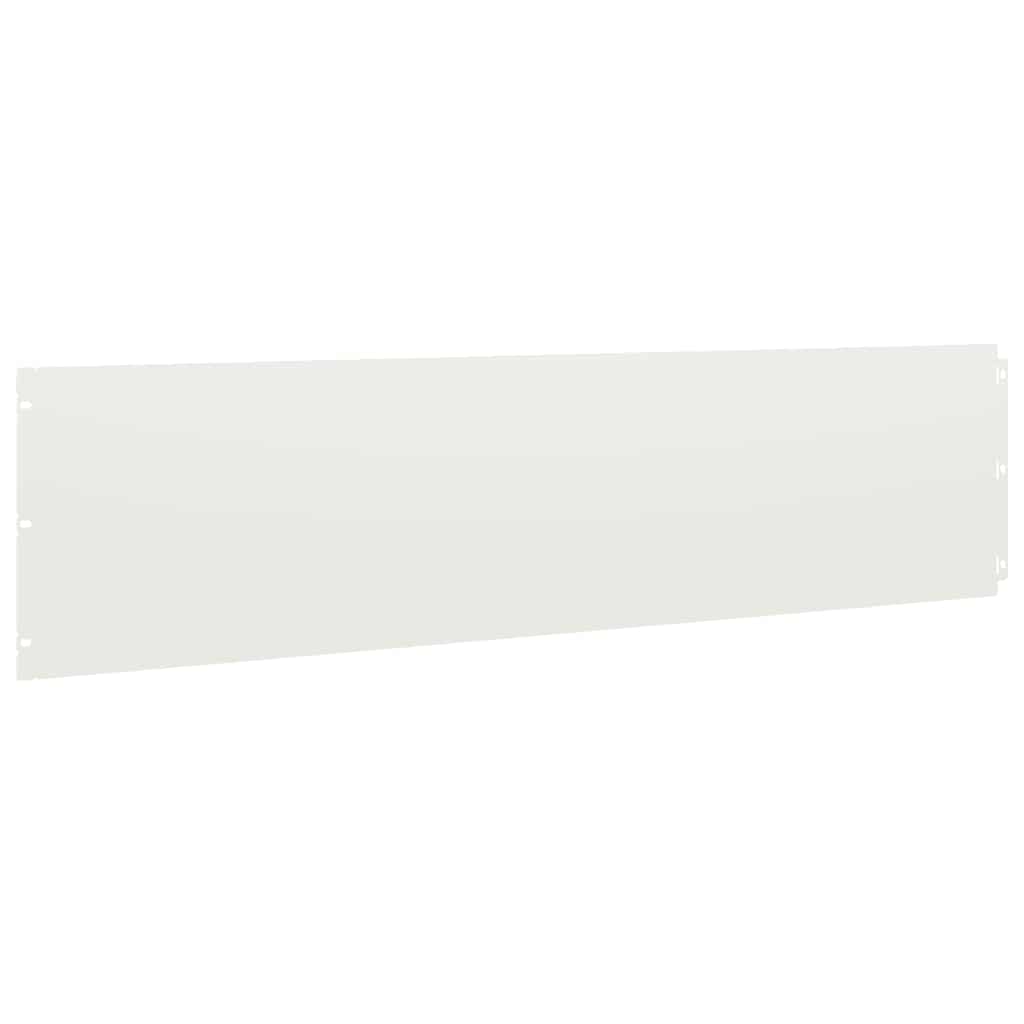 Rubovi za travnjak 10 kom Bijeli 25x103 cm Hladno valjani čelik