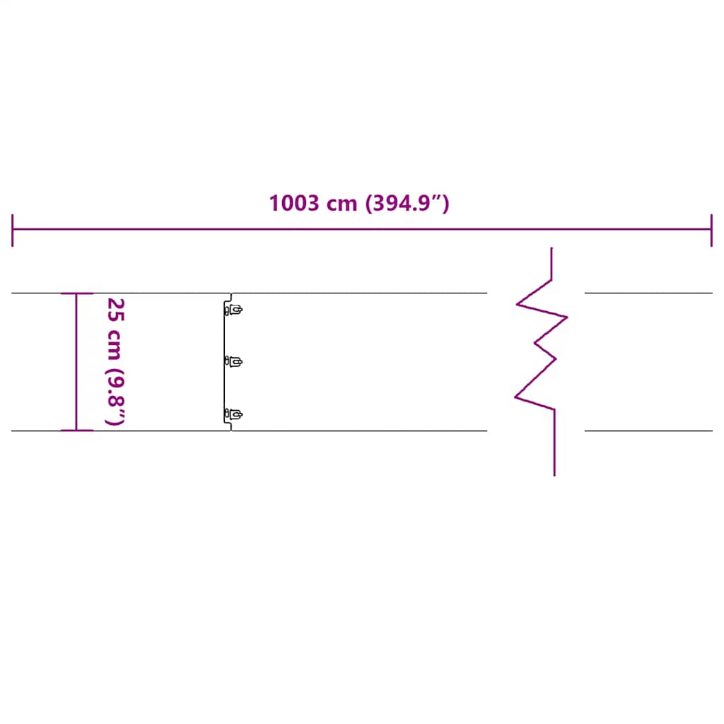 Rubovi za travnjak 10 kom Maslinasto zeleni 25x103 cm