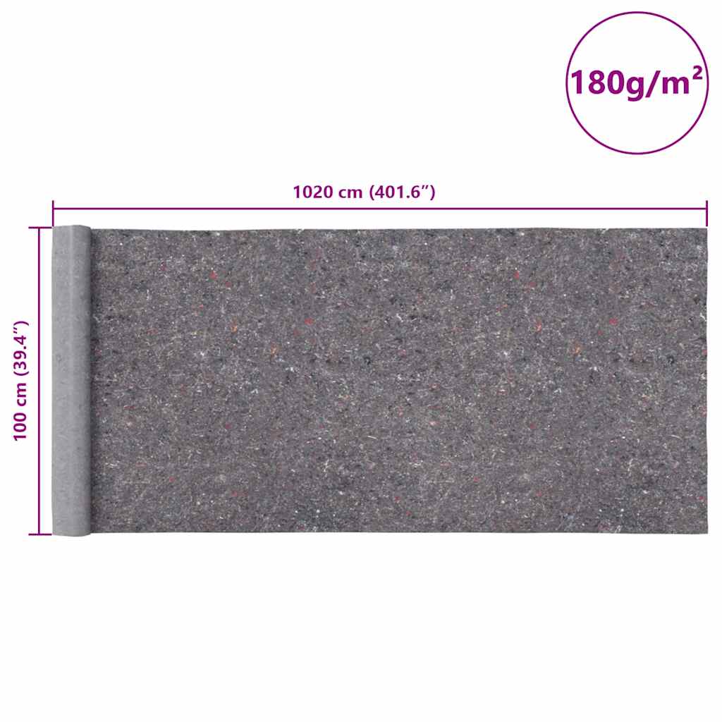 Neklizajuće flis za slikanje 2 kom 10 m 180 g/m² sive