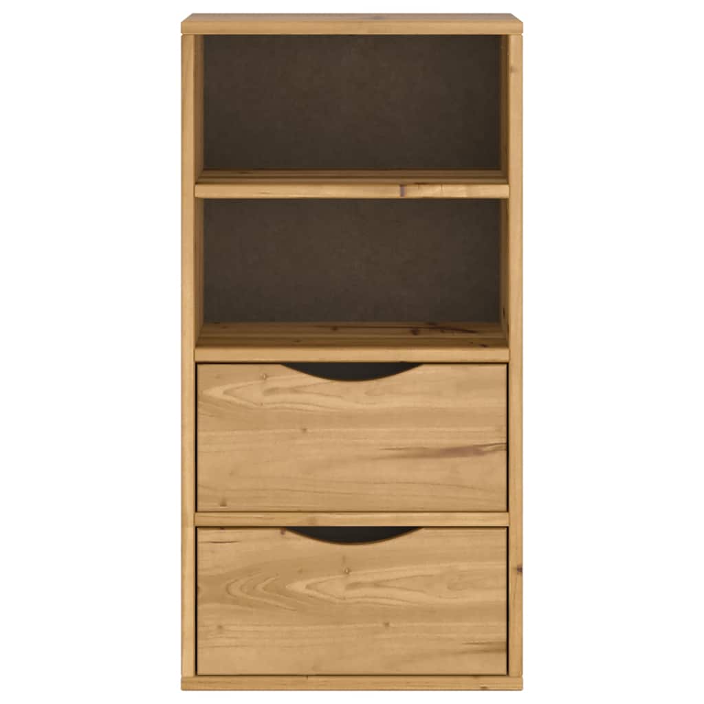 Bočni ormarić s ladicama ODDA 40x24x79 cm puno drvo bor