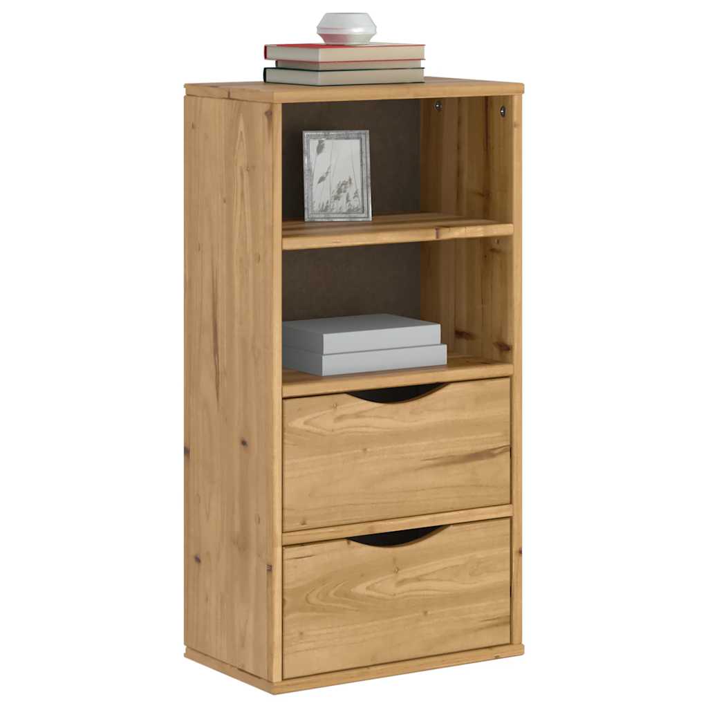 Bočni ormarić s ladicama ODDA 40x24x79 cm puno drvo bor