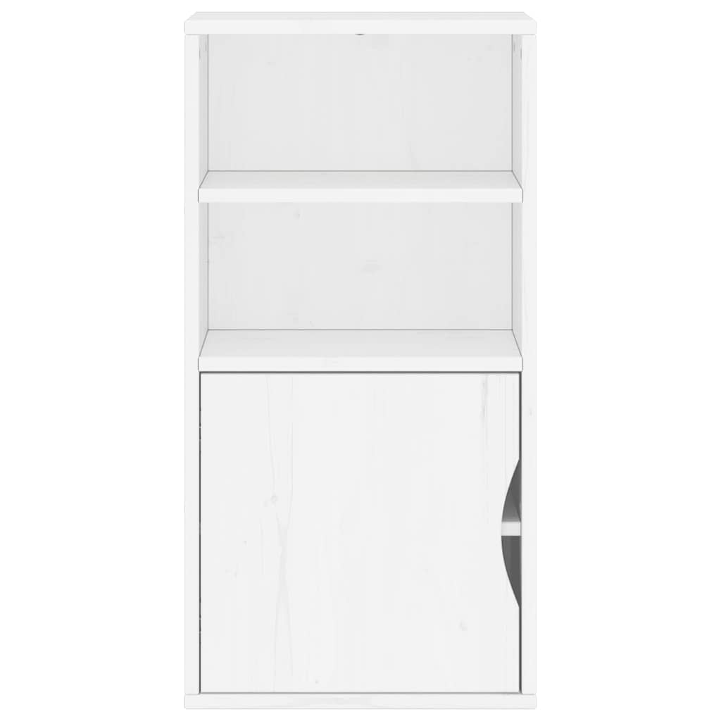 Bočni ormarić ODDA bijeli 40x24x79 cm puno drvo bor