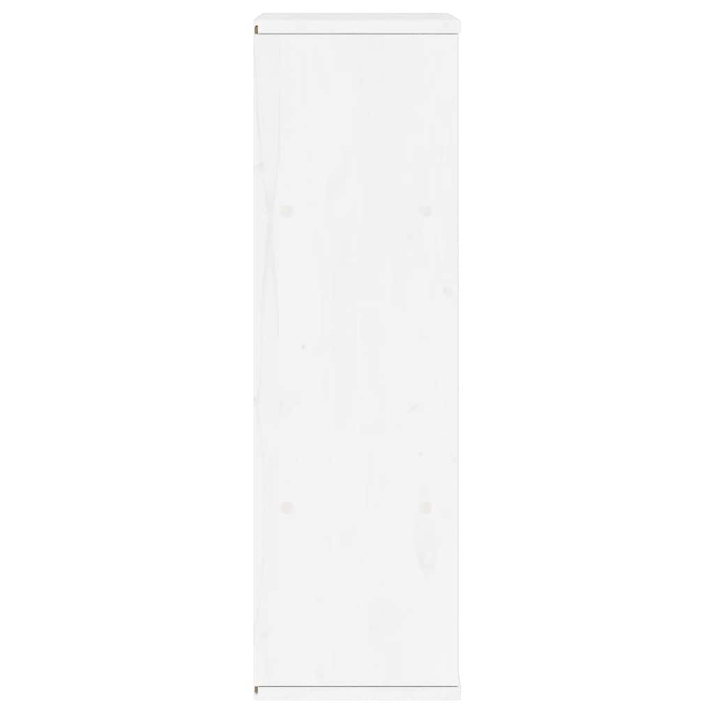 Bočni ormarić s ladicom ODDA bijeli 40x24x79 cm puno drvo bor