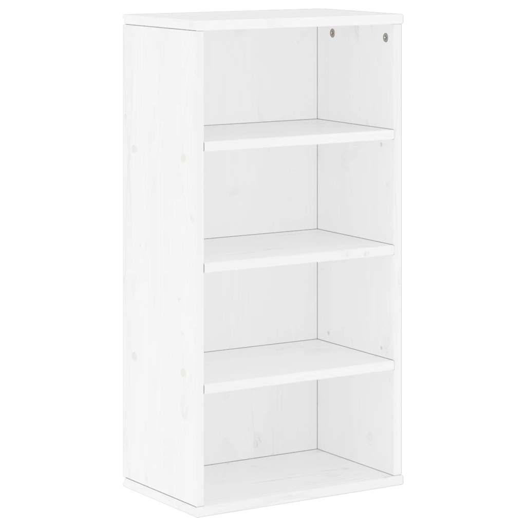 Bočni ormarić ODDA bijeli 40x24x79 cm puno drvo bor