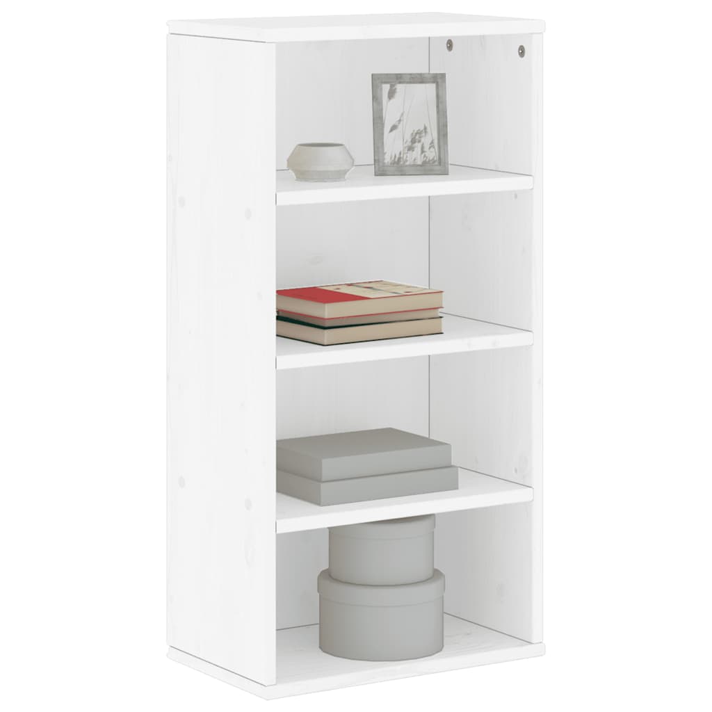 Bočni ormarić ODDA bijeli 40x24x79 cm puno drvo bor