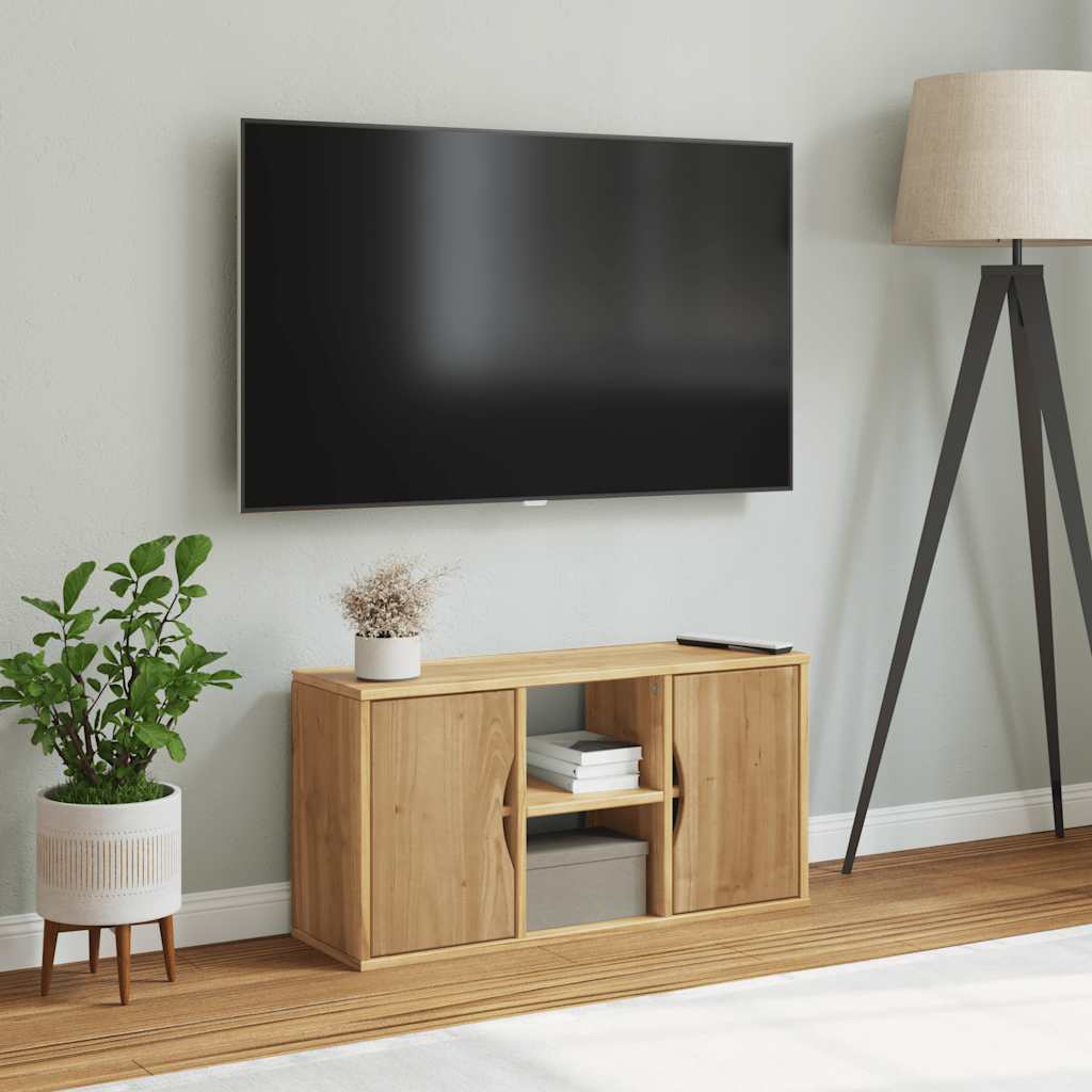 TV ormarić “ODDA” 79x24x40 cm puno drvo bor