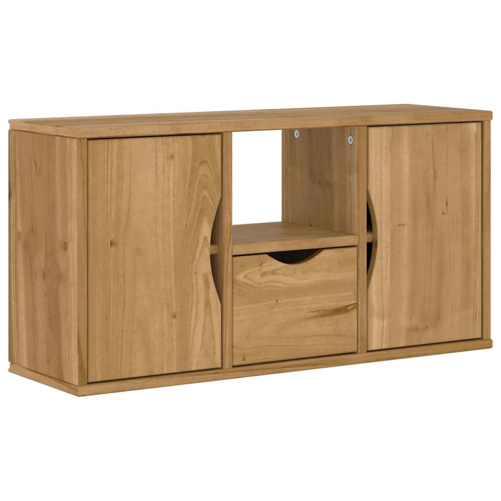 TV ormarić s ladicom ODDA 79x24x40 cm puno drvo bor
