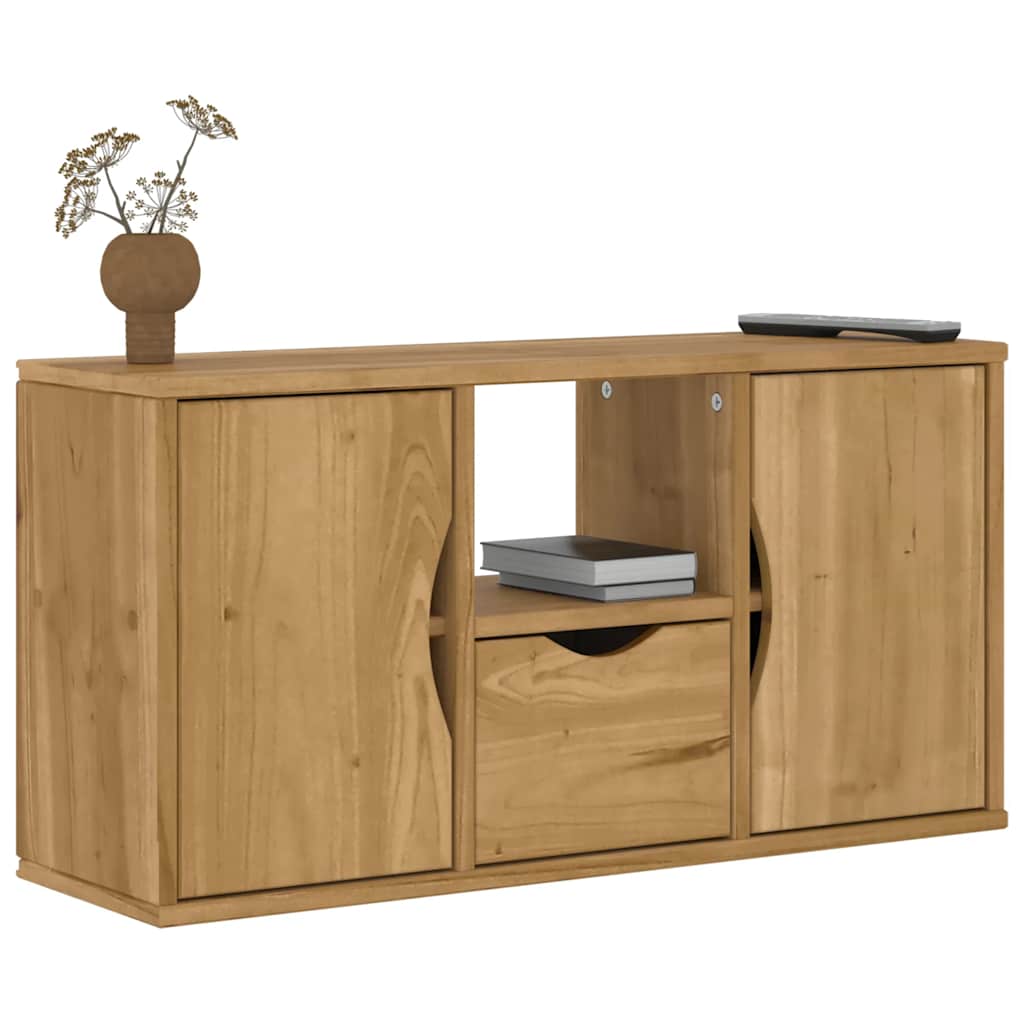 TV ormarić s ladicom ODDA 79x24x40 cm puno drvo bor
