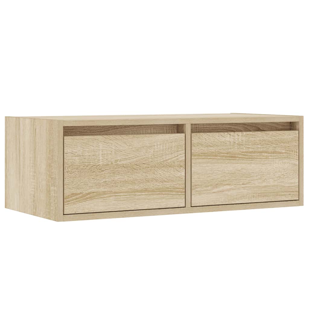 TV ormarić s LED svjetlima boja hrasta sonome 75x35,5x25 cm