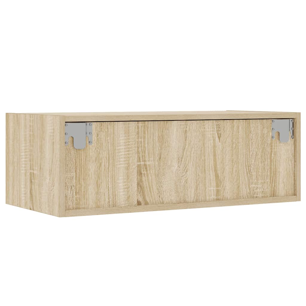 TV ormarić s LED svjetlima boja hrasta sonome 75x35,5x25 cm