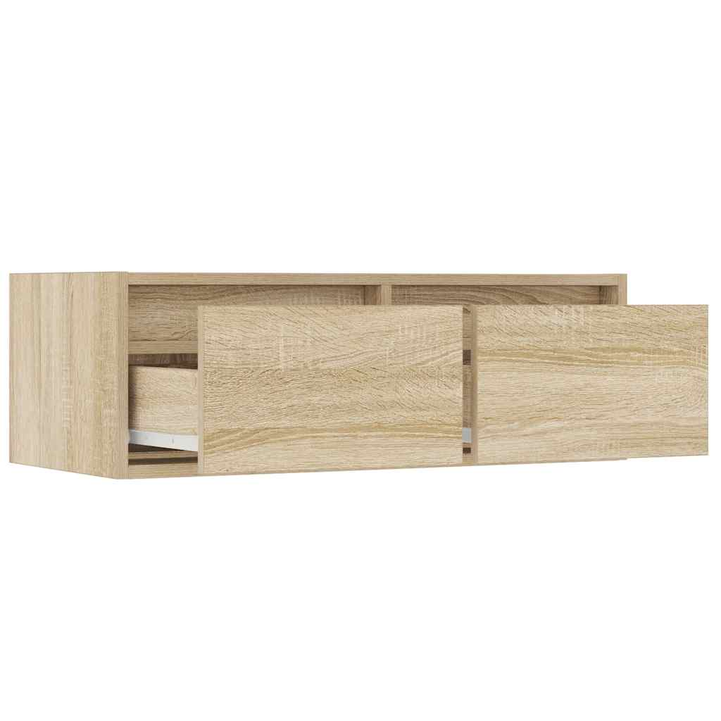TV ormarić s LED svjetlima boja hrasta sonome 75x35,5x25 cm