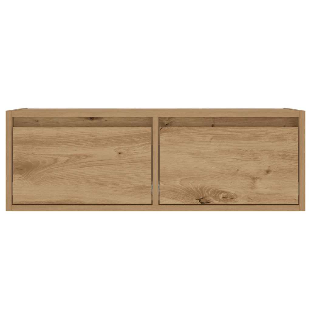 TV ormarić s LED svjetlima boja artisan hrasta 75x35,5x25 cm
