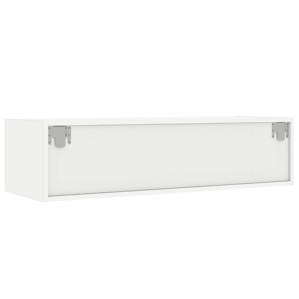 TV ormarić s LED svjetlima bijeli 100X35,5x25 cm