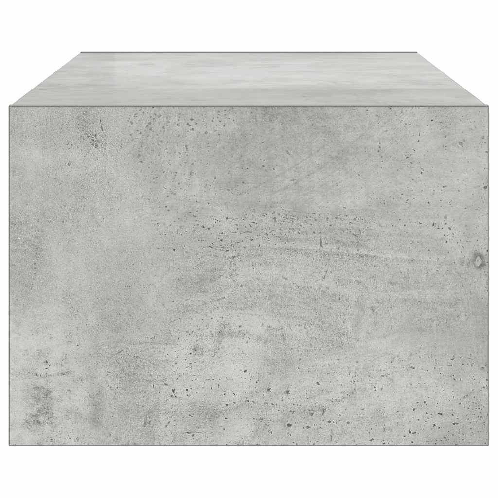 TV ormarić s LED svjetlima siva boja betona 100X35,5x25 cm