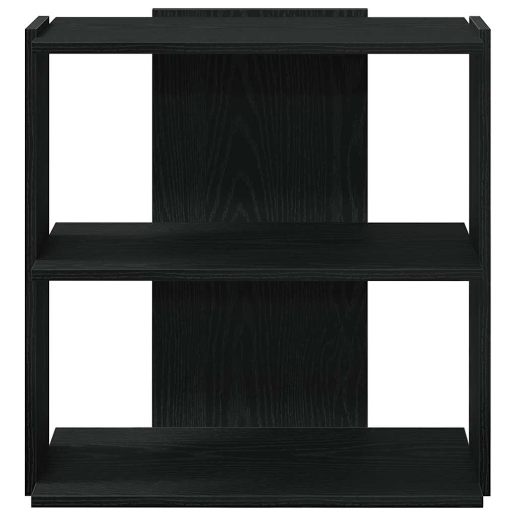 Regal za knjige s 3 razine crni 60x30x60 cm konstruirano drvo