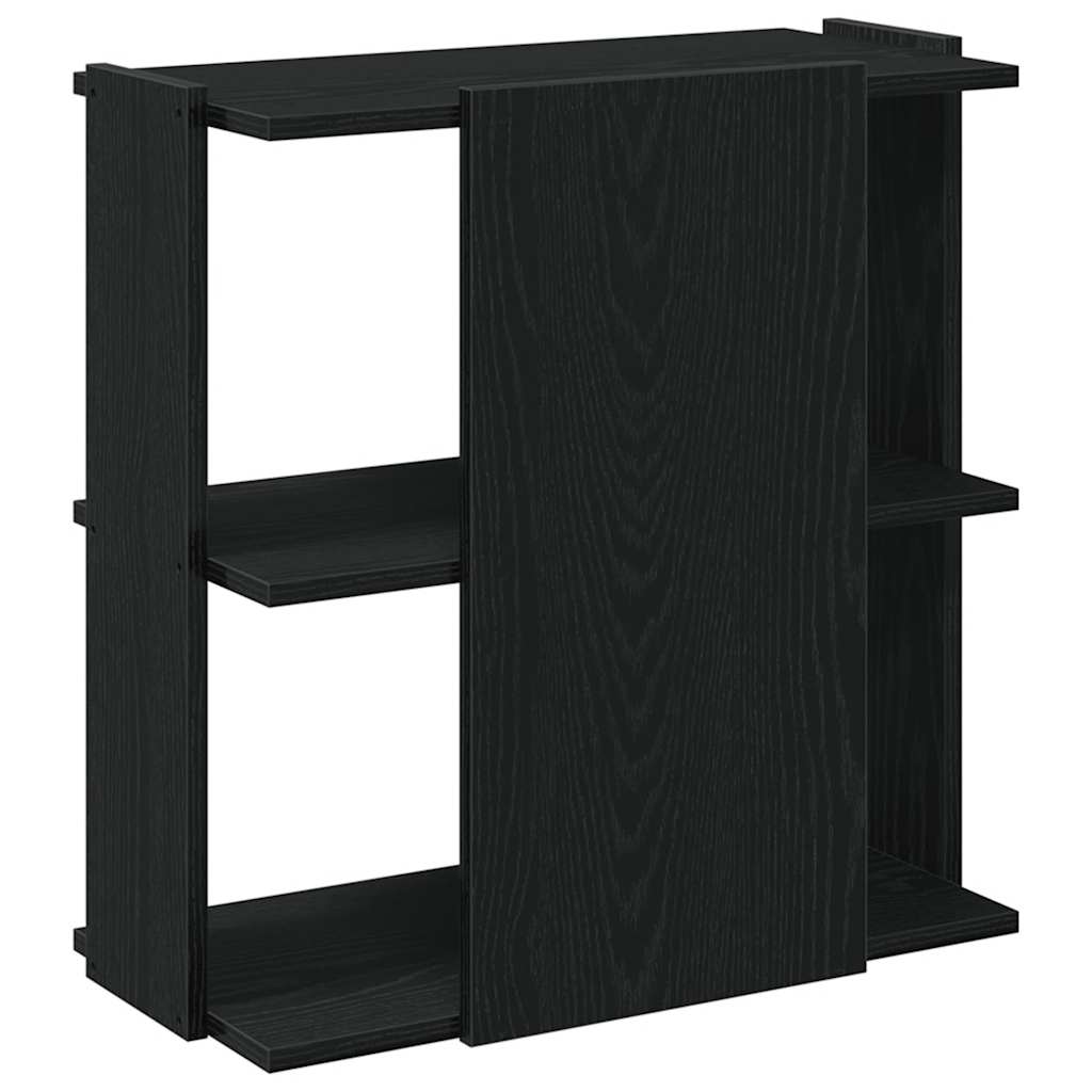 Regal za knjige s 3 razine crni 60x30x60 cm konstruirano drvo