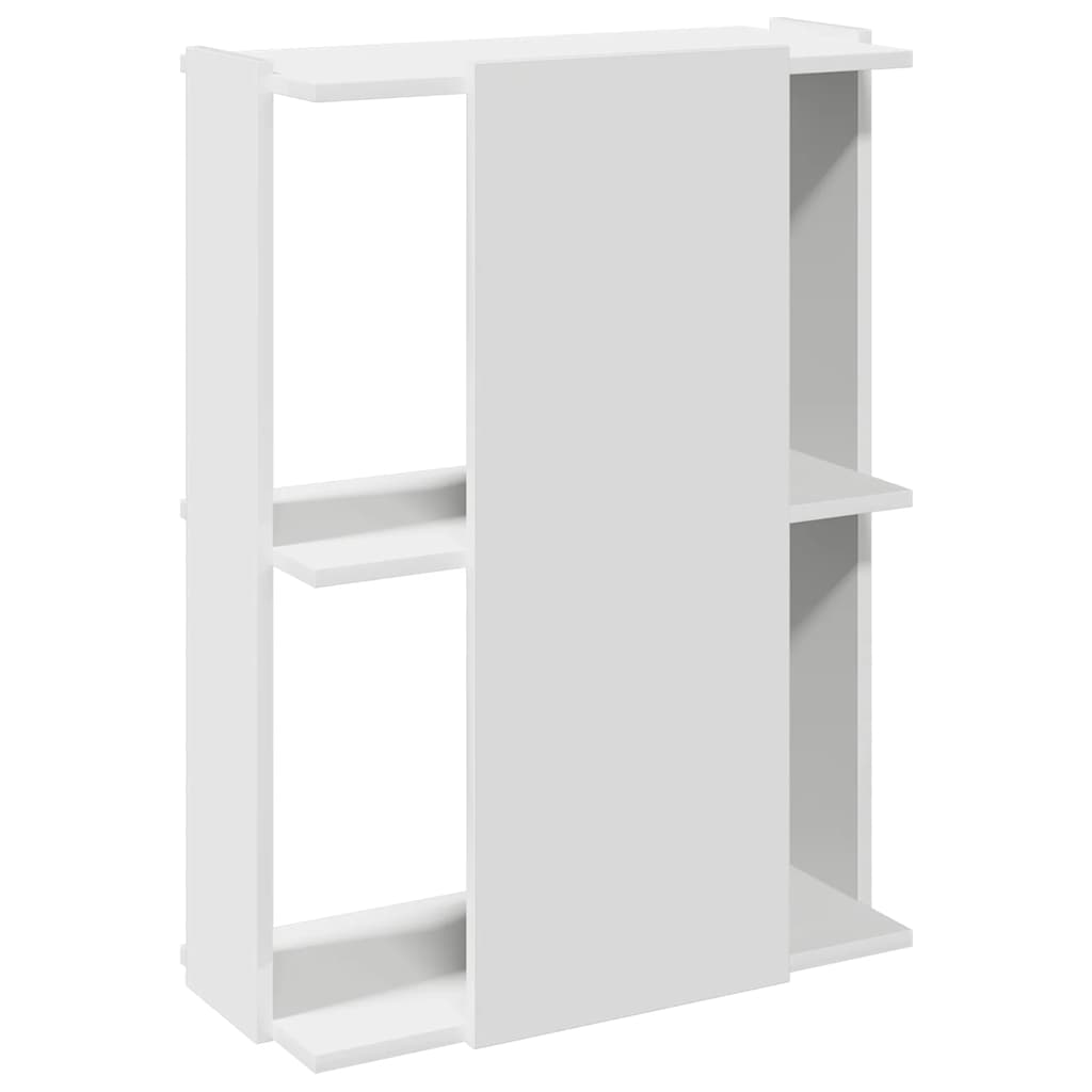 Regal za knjige s 3 razine bijeli 60x30x80 cm konstruirano drvo