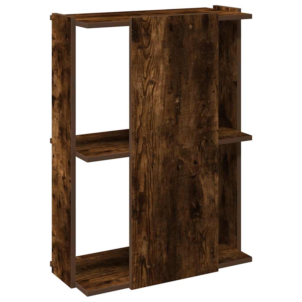 Regal za knjige s 3 razine boja hrasta 60x30x80 cm drveni