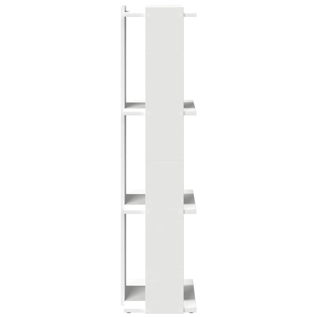 Regal za knjige s 3 razine bijeli 60x30x120cm konstruirano drvo
