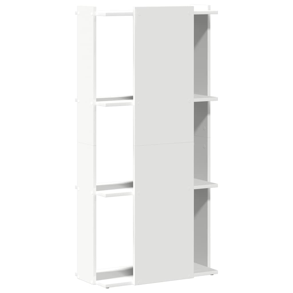Regal za knjige s 3 razine bijeli 60x30x120cm konstruirano drvo