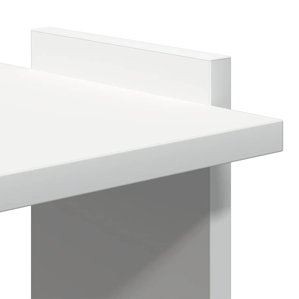 Regal za knjige s 3 razine bijeli 60x30x120cm konstruirano drvo