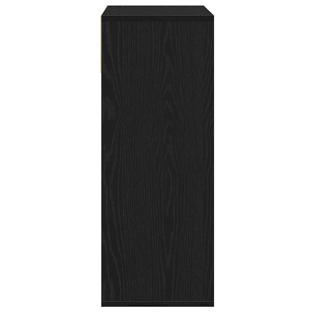 Ormarić za knjige crni 66x31x80 cm od konstruiranog drva