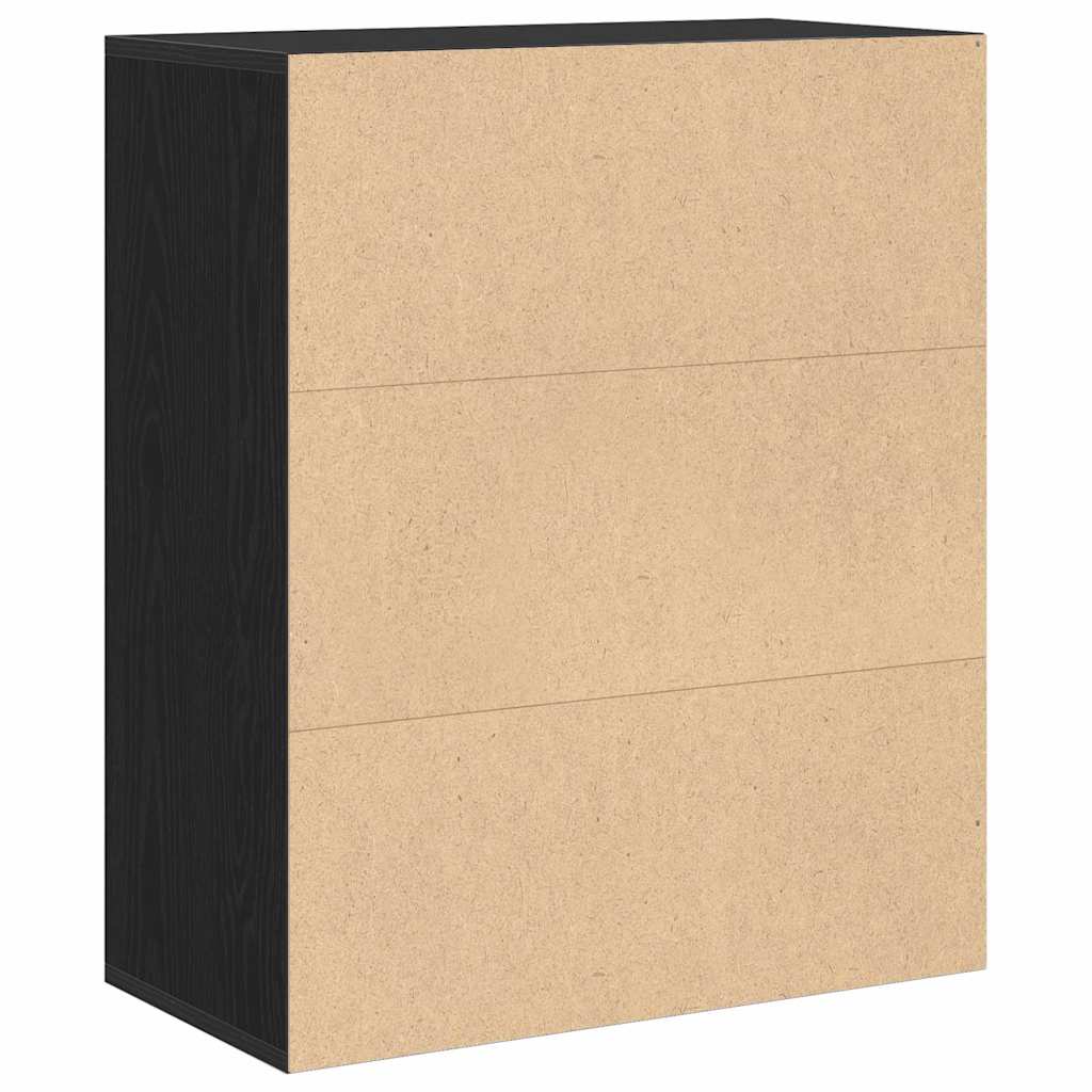 Ormarić za knjige crni 60x30x71,5 cm konstruirano drvo