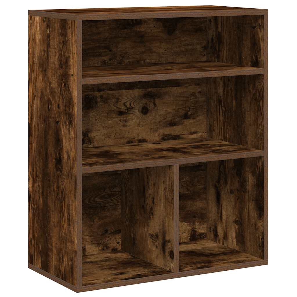 Ormar za knjige dimljeni hrast 60x30x71,5 cm konstruirano drvo
