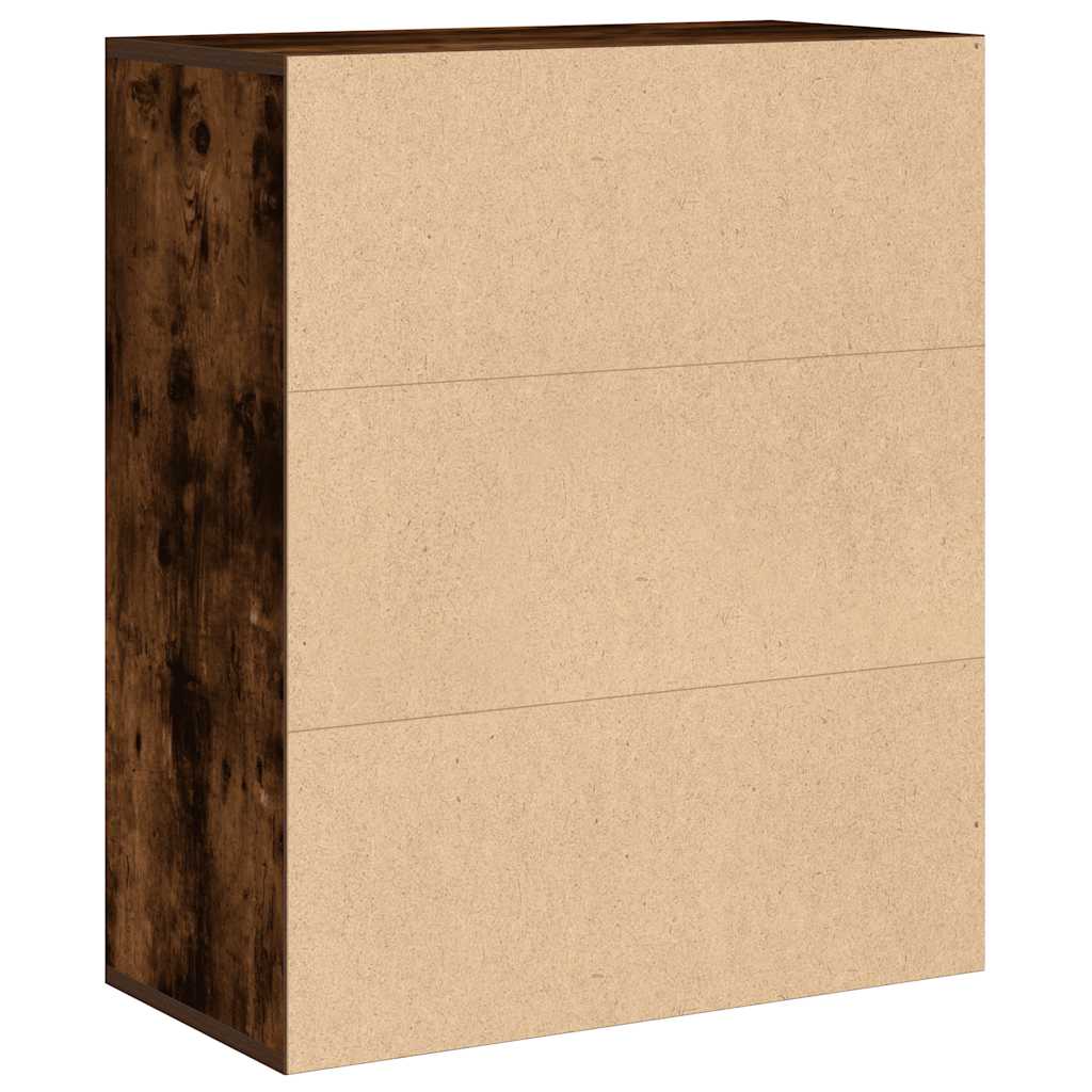 Ormar za knjige dimljeni hrast 60x30x71,5 cm konstruirano drvo