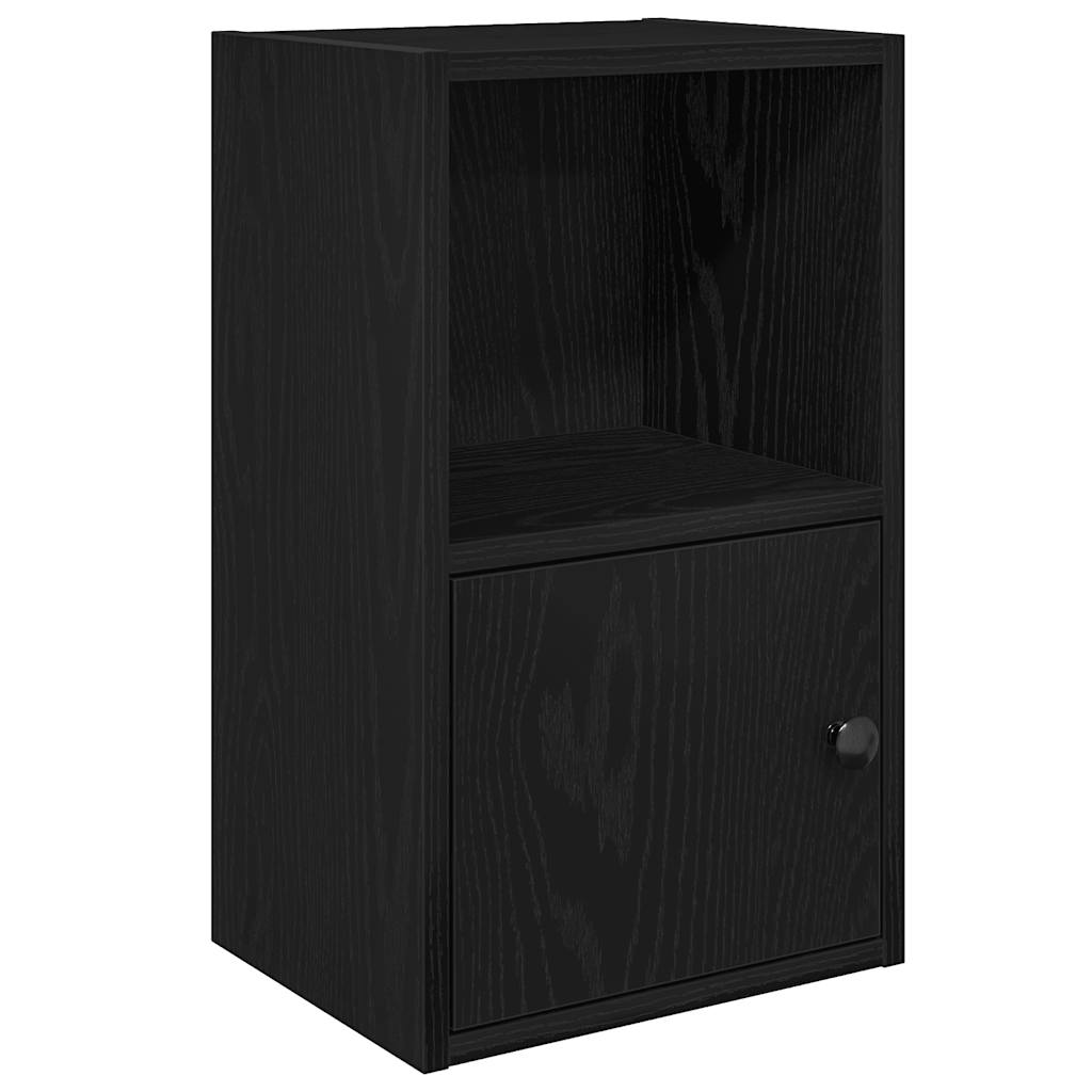 Regal za knjige crni hrasta 31x24x52 cm od konstruiranog drva