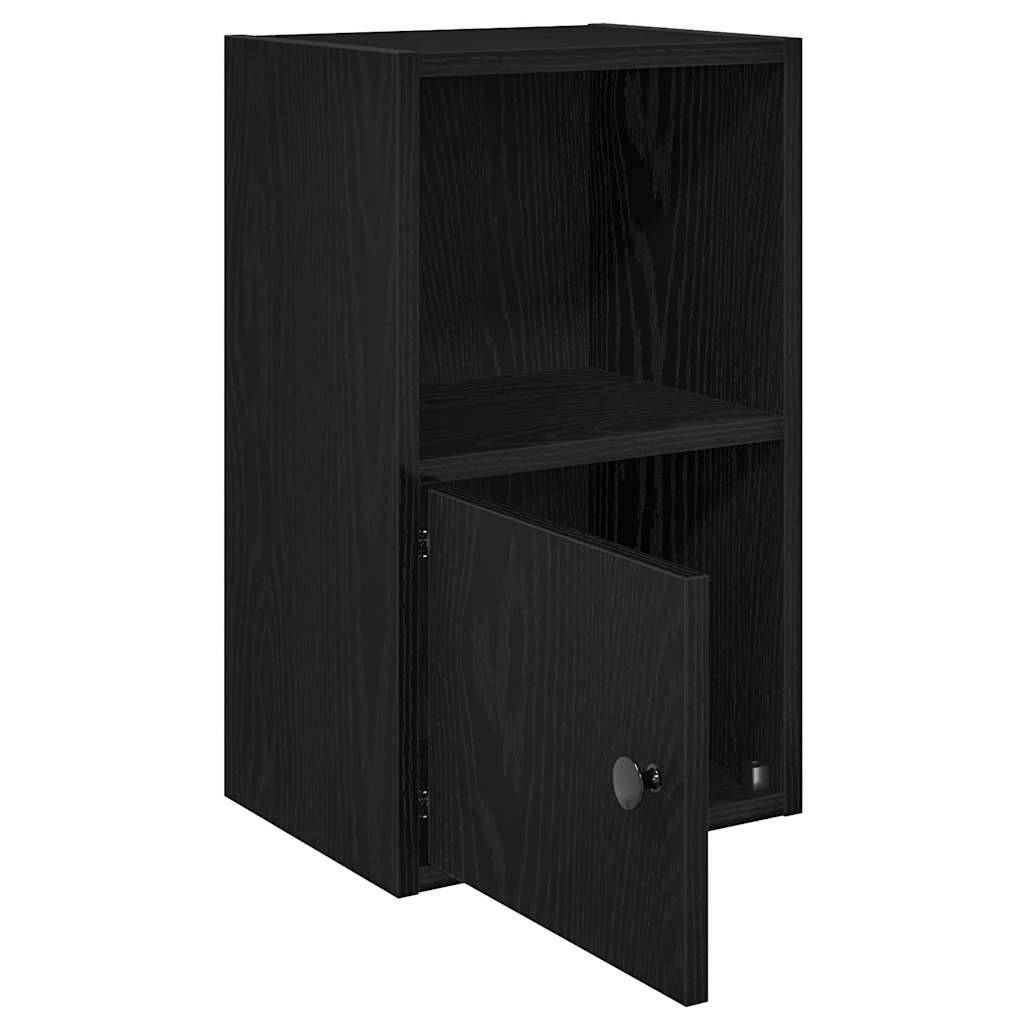 Regal za knjige crni hrasta 31x24x52 cm od konstruiranog drva
