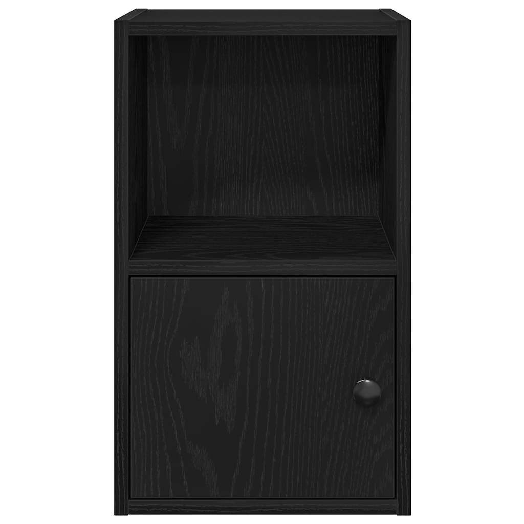 Regal za knjige crni hrasta 31x24x52 cm od konstruiranog drva