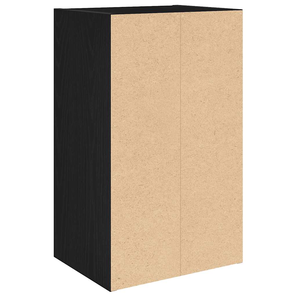 Regal za knjige crni hrasta 31x24x52 cm od konstruiranog drva