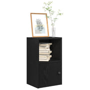 Regal za knjige crni hrasta 31x24x52 cm od konstruiranog drva