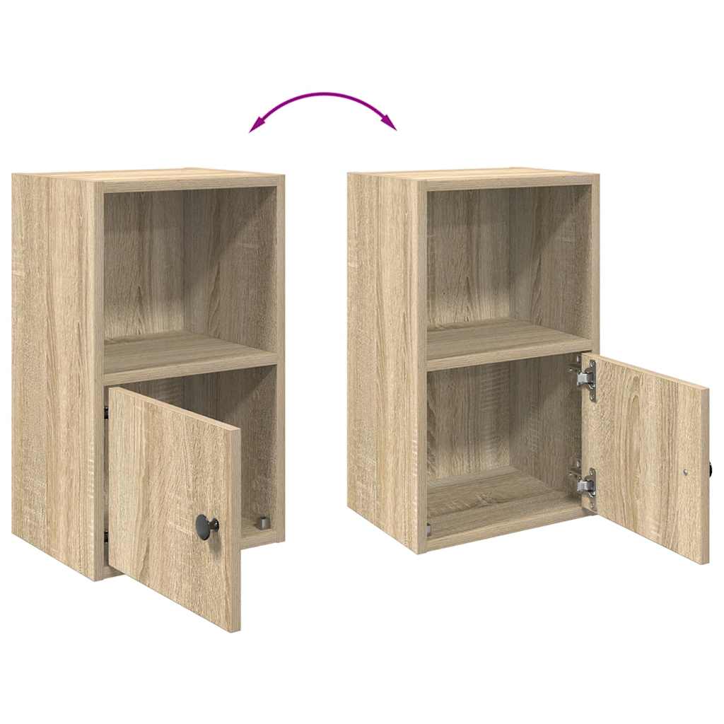 Regal za knjige boja hrasta 31x24x52 cm od konstruiranog drva