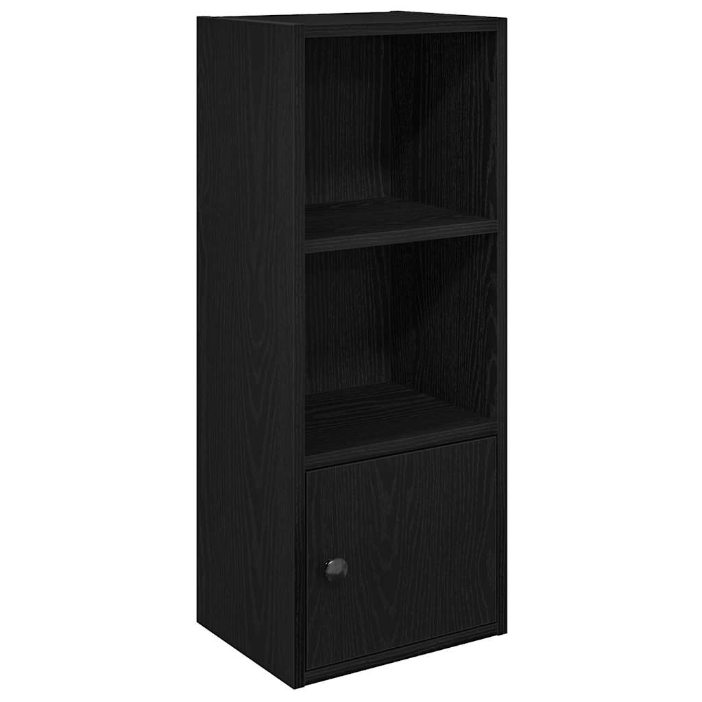 Regal za knjige crni hrasta 31x24x77 cm od konstruiranog drva