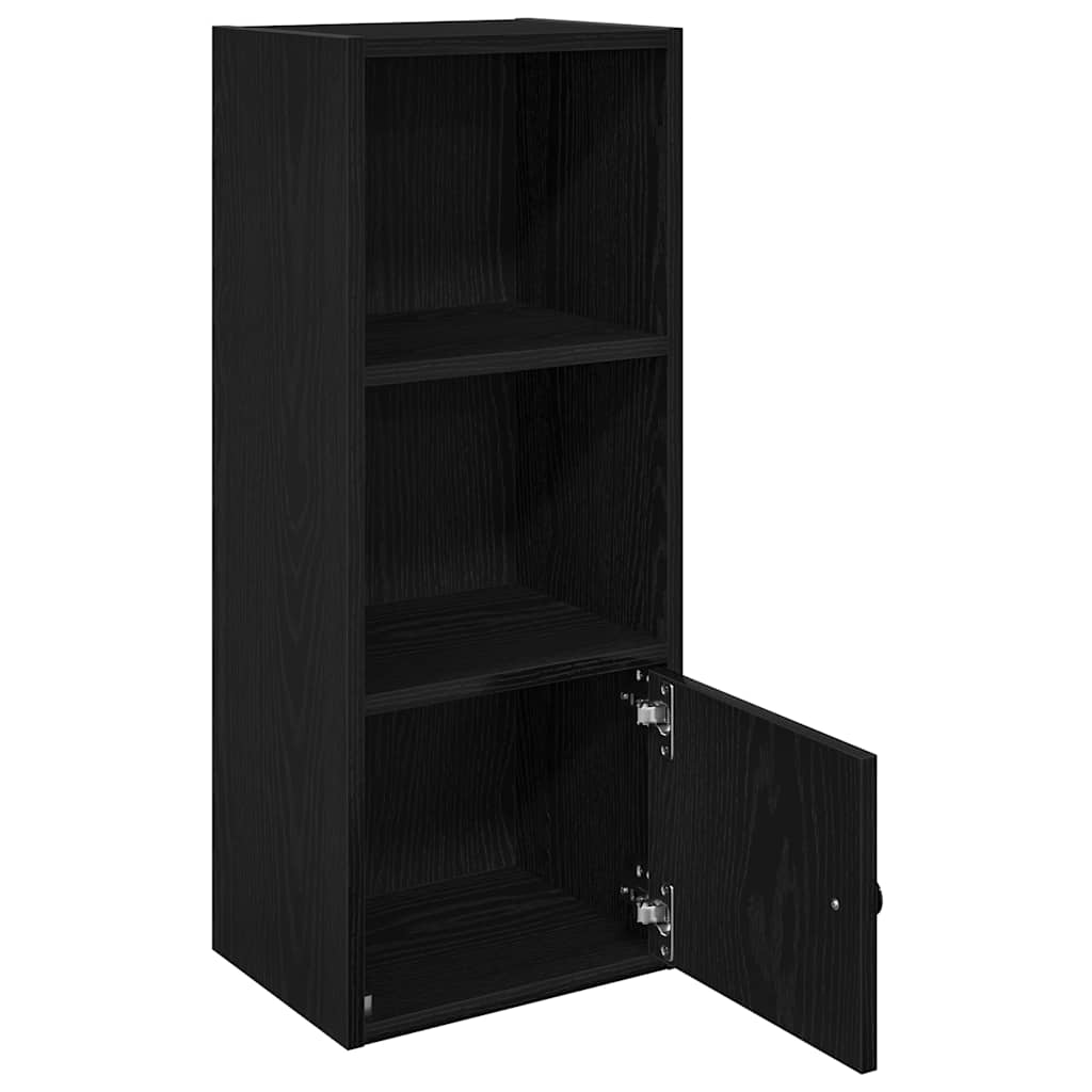 Regal za knjige crni hrasta 31x24x77 cm od konstruiranog drva