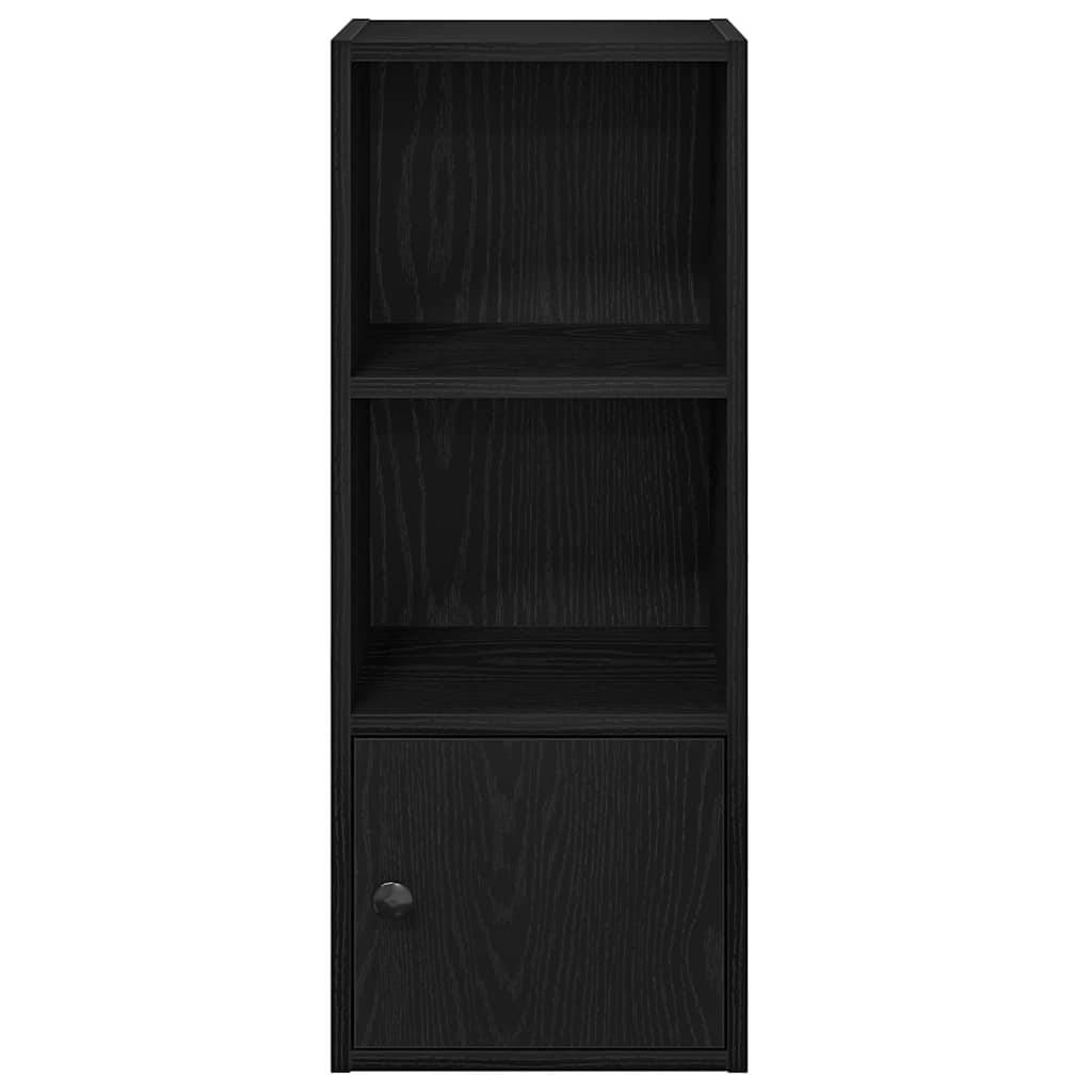 Regal za knjige crni hrasta 31x24x77 cm od konstruiranog drva